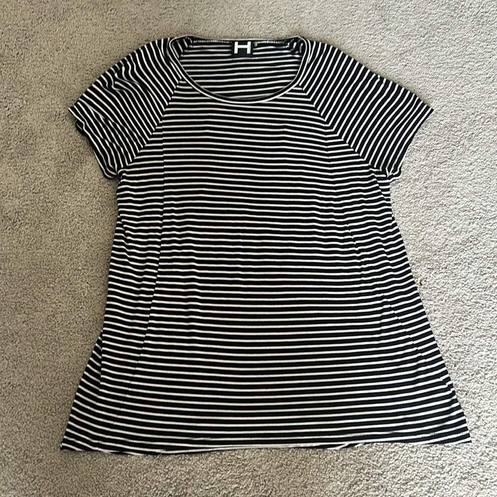 Black and White Striped tee